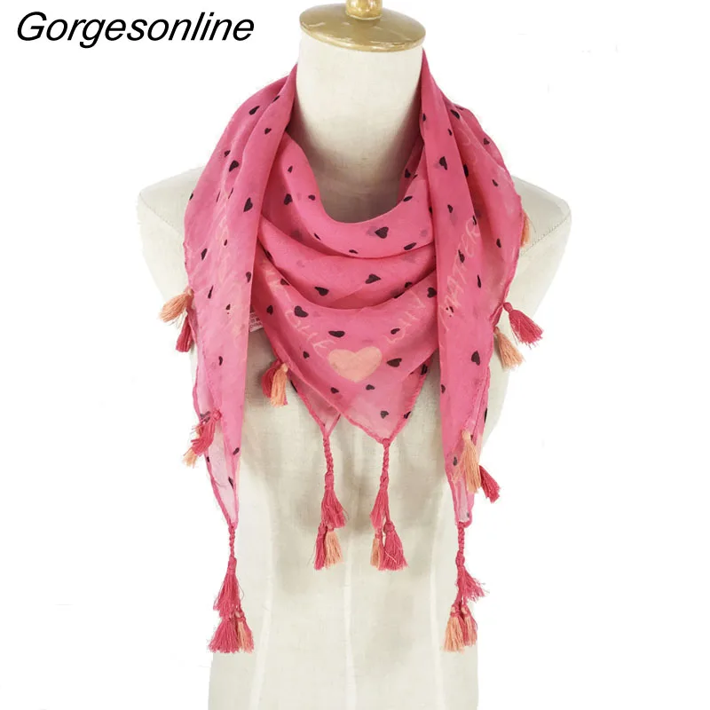 

2018 Spring New Design For Kids Fashion Love Letters Printed Colorful Pom Pom Scarves Children Square Scarf Very Cute Wholesale