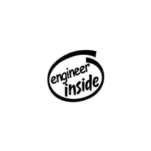 9 см* 8 см стайлинга автомобилей Инженер внутри автомобиля хвост винил Наклейки Интимные аксессуары c5-1532