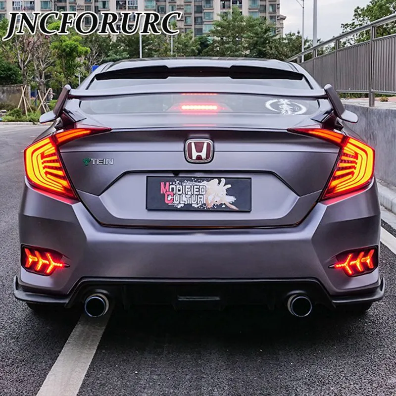 ﻿Buy JNCFORURC Rear Wing Trunk Spoiler For Honda Civic 2016 17 18 Type