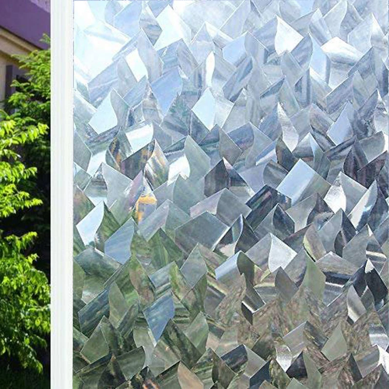 

Funlife Vinyl Decoration Window Film 3D Crystal Icicles Effect No Glue Static Cling Glass Window Sticker Self-adhesive UV film