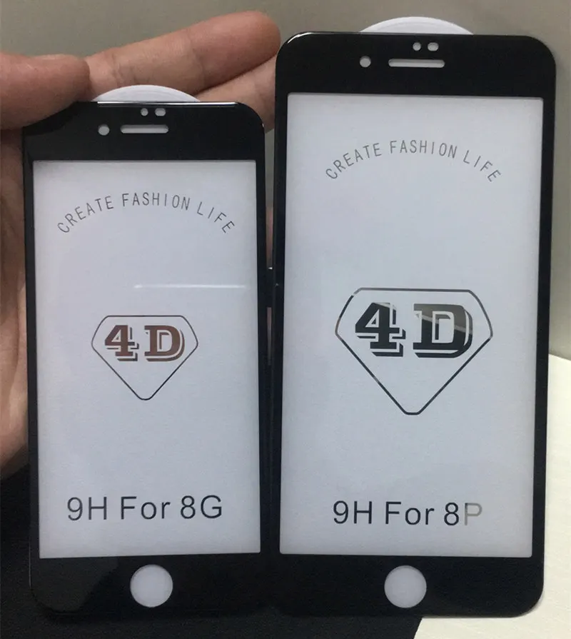 NFH 4D полное покрытие закаленное стекло для iPhone 8 8 Plus 3D 9H экран протектор Взрывозащищенная Пленка чехол для 8 4," 5,5"