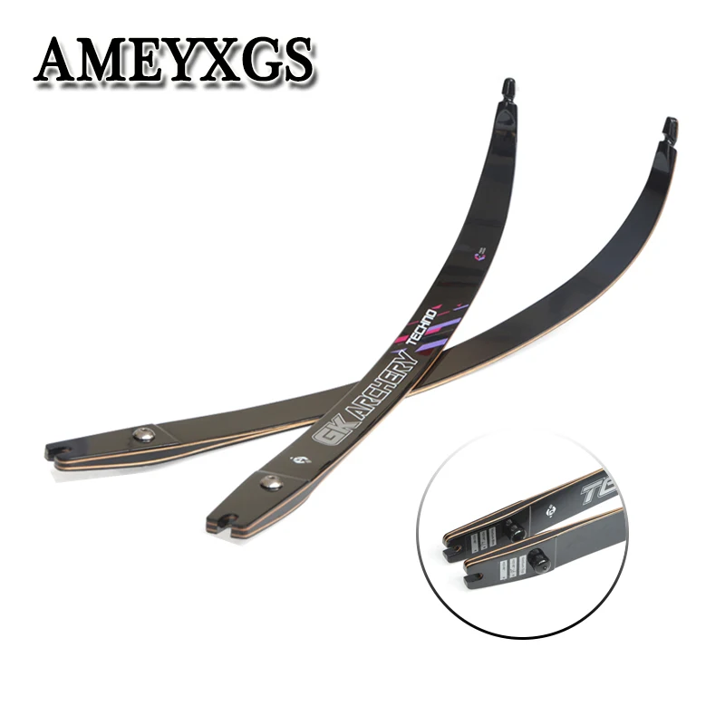 

1Pair 18-38Lbs H25 68" Bow Limbs Fit Recurve Bow Longbow ILF Inserts Bow Limbs Outdoor Hunting Shooting Accessories