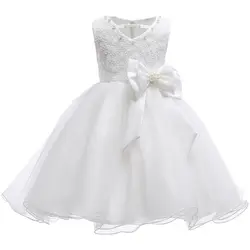 Короткие платье принцессы Платье для девочек с цветочным узором индивидуальный заказ детская Show платье для приема