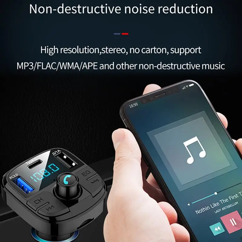 BT29 Bluetooth 5 0 Fm передатчик автомобильный комплект MP3 модулятор автомобильное