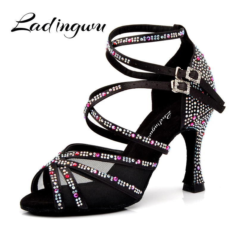 Rhinestones Tango Dance Shoes Latin Dance Shoes High Heel Shoes