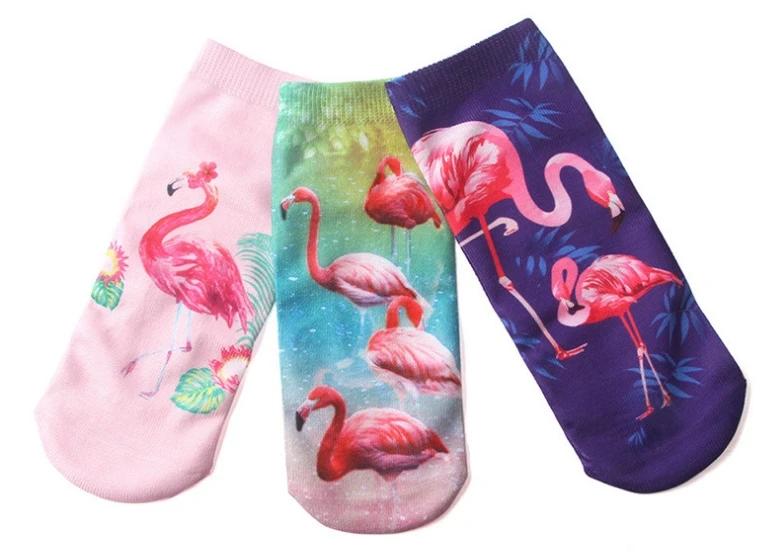 4 пары/1 партия детских носков на весну и осень, хлопковые детские Носки с рисунком фламинго для мальчиков 2-10 лет, детские носки