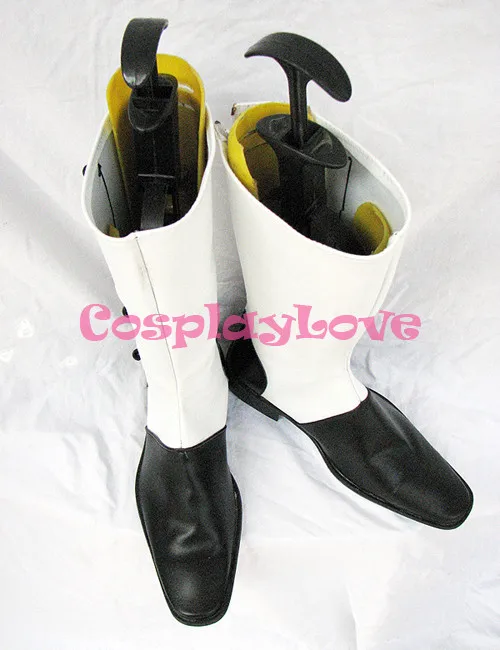 614 Custom made circus colonel gray shoes boots from black butler Kuroshitsuji Cosplay (4)