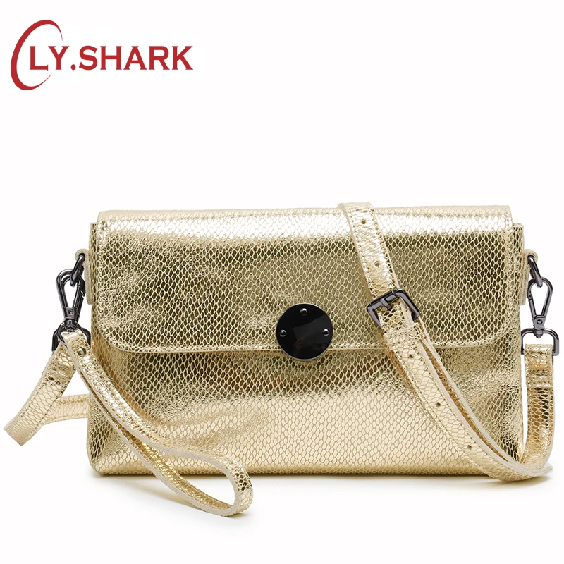 LY.SHARK Shoulder Crossbody Bags For Women 2018 Ladies Genuine Leather Handbag Women Small Messenger Bag Female Clutch Gold Bag LY.SHARK Shoulder Crossbody Bags For Women 2018 Ladies Genuine Leather Handbag Women Small Messenger Bag Female Clutch Gold Bag