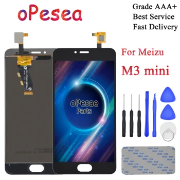 

oPesea 5.0'' For Meizu M3 mini LCD Display Panel Touch Screen Digitizer Assembly With Frame For Meilan 3 lcd