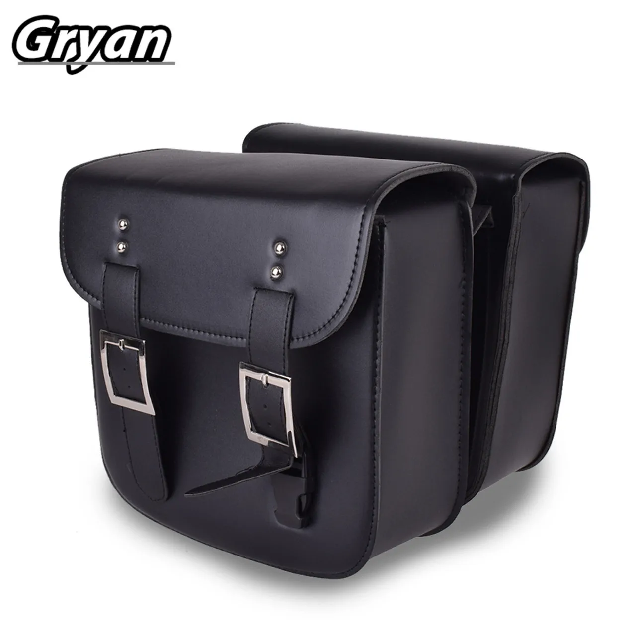 

29*12*30cm PU Leather Motorcycle Handlebar Sissy Bar Saddlebag Saddle Tool bag For Harley Honda Yamaha Suzuki Saddle Luggage Bag