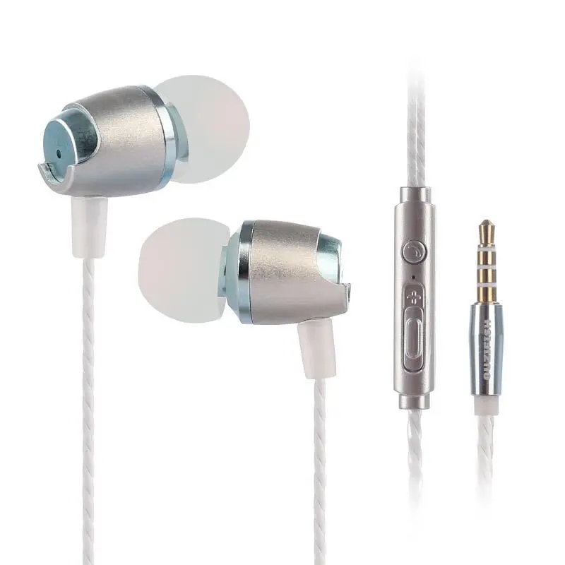 3.5mm Quality Heavy Bass In ear Earphones Metal Headphones Professional