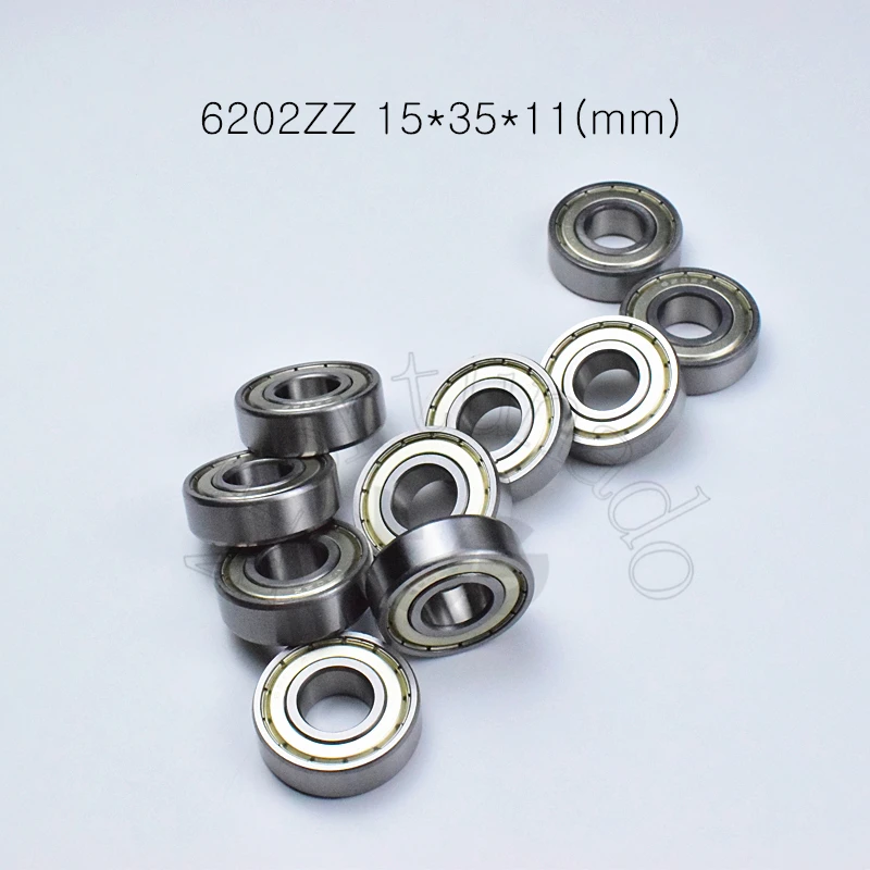 

6202ZZ 15*35*11(mm) 1Piece bearings ABEC-5 metal sealing bearings 6202 6202Z chrome steel deep groove bearing