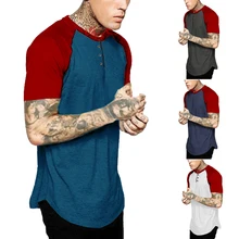 Мужская футболка с рукавом реглан и воротником в стиле хип-хоп Swag Steetwear мужская футболка Повседневная летняя футболка с коротким рукавом, одежда