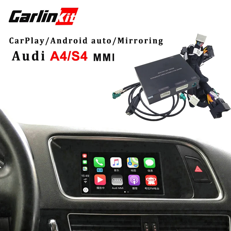 

Carlinkit Video Interface With Carplay Screen Mirroring Functions for Audi A4/S4 MMI With Audi Concert Symphony Model