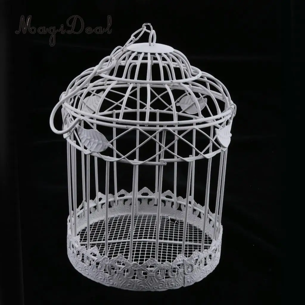 MagiDeal Iron Wire Wreath Frame Succulent Pot Metal Planter Plant Holder Hanging Flower Pots Planter  for indoors gardens Patios