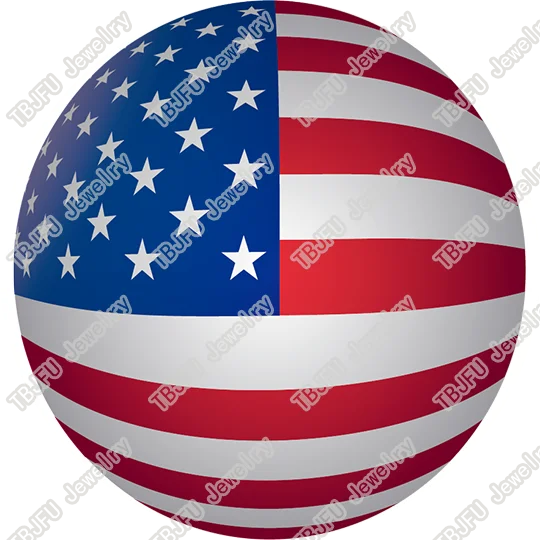 40 шт./лот 10 мм 12 мм 14 мм 16 мм Круглый американский государственный флаг США Стекло кабошон для самостоятельного изготовления ювелирных украшений своими руками и Компоненты T055 - Цвет: 20