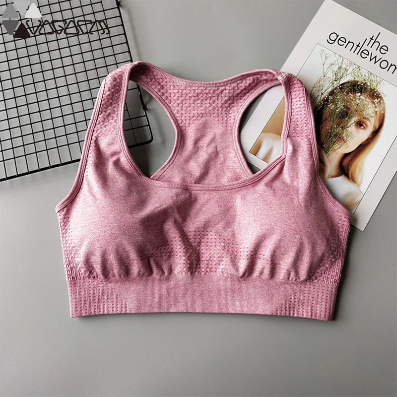 

Summer Quick-drying Seamless Fitness Yoga Sports Top Shockproof Running Sports Bra Female Yoga Mujer Running Workout Clothing