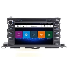 8 inch Car DVD GPS Navigation Stereo for TOYOTA HIGHLANDER 2015 with car video Bluetooth SD USB,Free 8GB map card