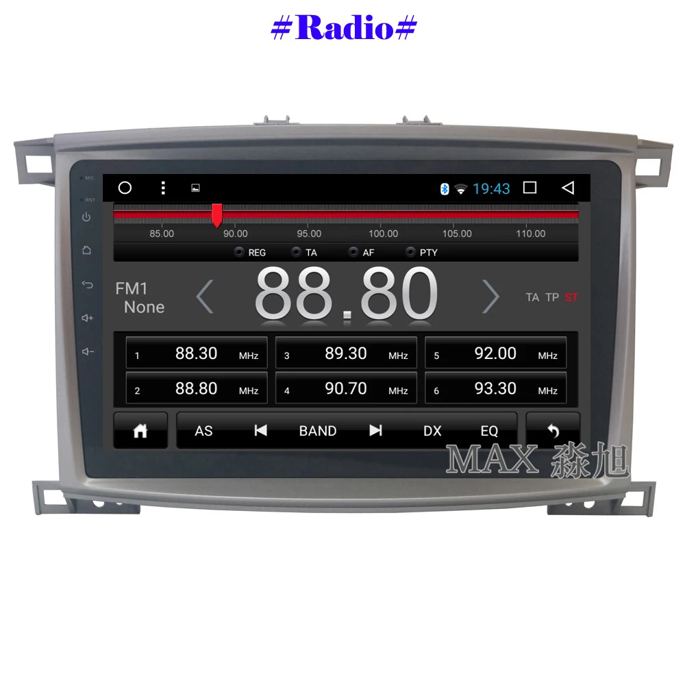 Best MAX Android 8.1 Car DVD Player for Toyota LC 100 Land Cruiser 100 2003 2004 2005 2006 2007 Car Radio RDS BT 4G WiFi SWC GPS Map 3