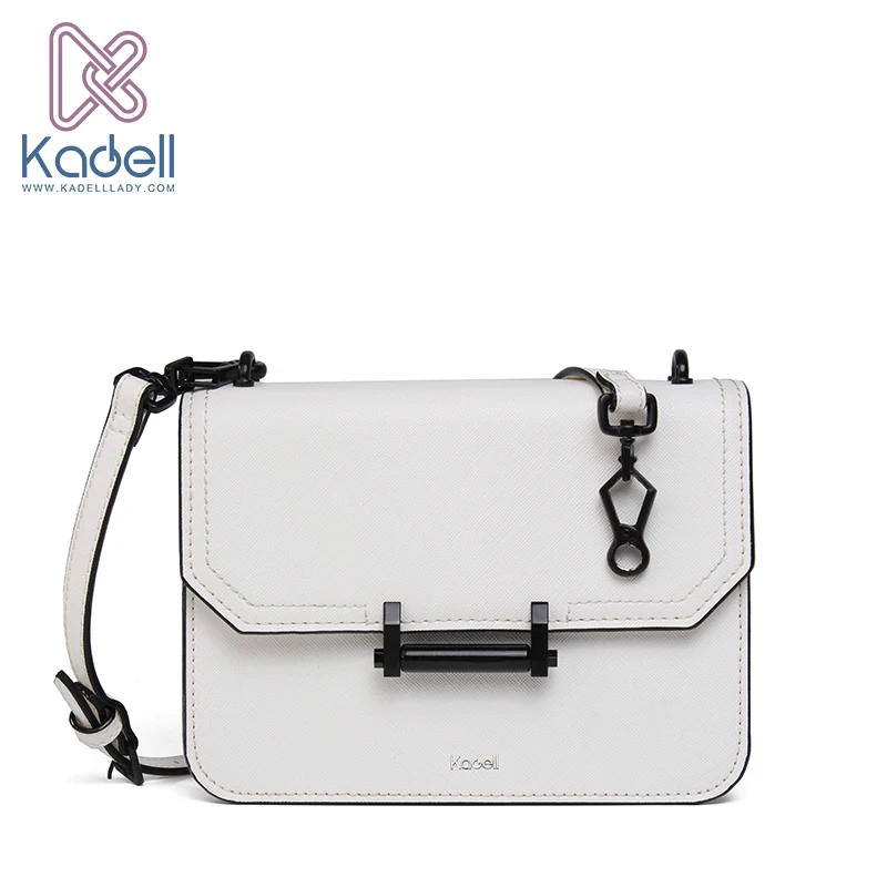 

Kadell Women PU Leather Crossbody Bags High Quality Small Flap Bag Handbags Women Famous Brands Messenger Shoulder Bags White