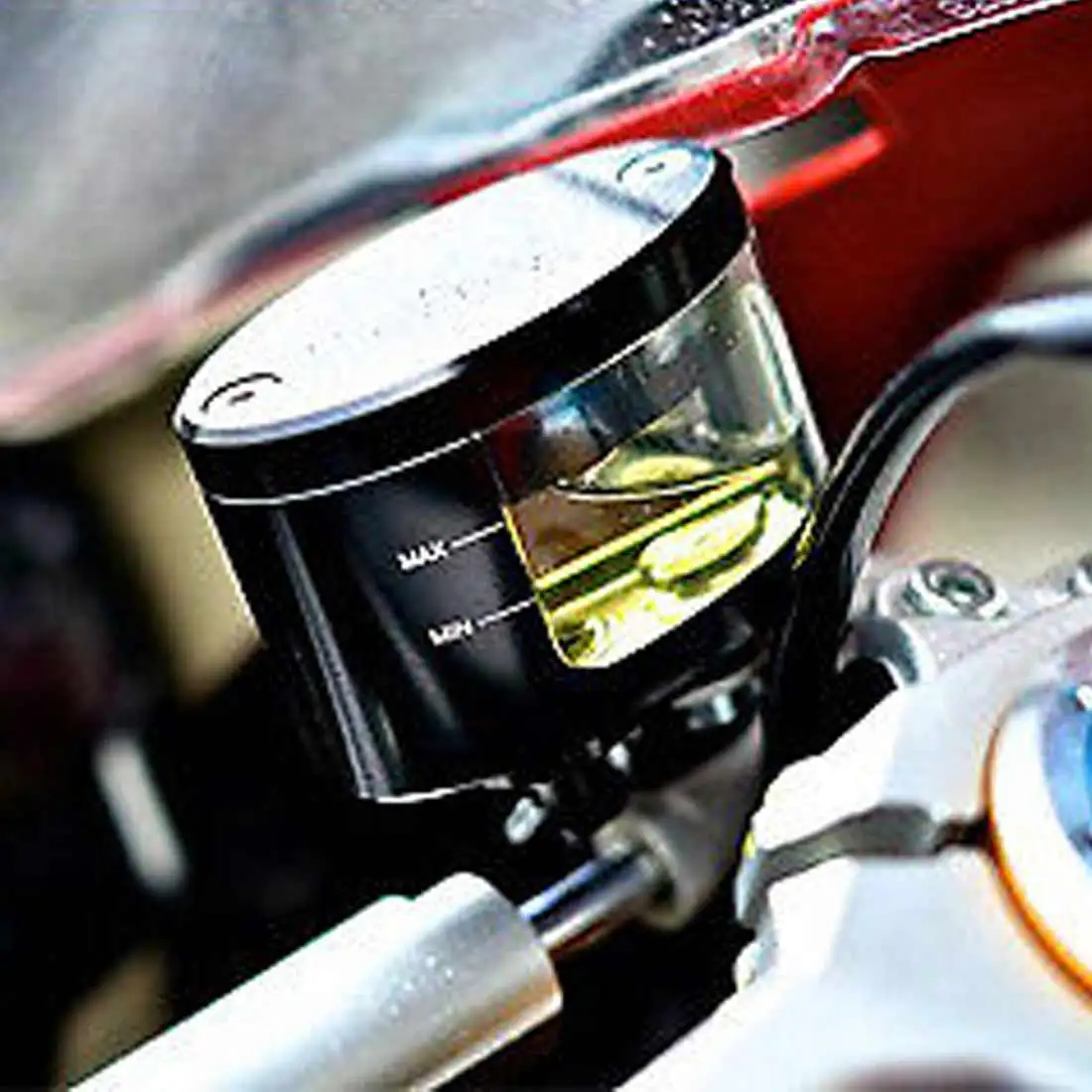 Мотоцикла с ЧПУ Тормозная жидкость масло резервуар чашка бак+ кронштейн поддержки для KTM YAMAHA MT07 MT09 TMAX500 530 HONDA YZFR3 R25 kawasaki