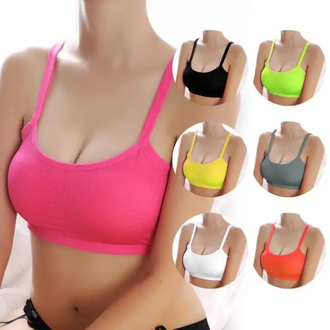 

Women Lady Sports Yoga Athletic Solid Wrap Chest Strap Vest Tops Bra sexy Lingerie X5.29