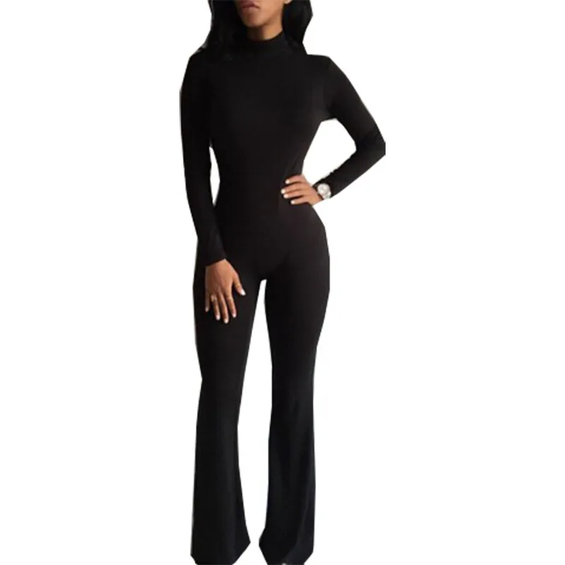 tight jumpsuit long sleeve