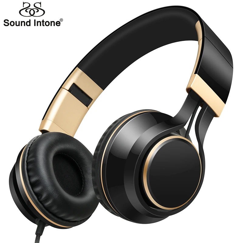 Sound Intone I58 проводные наушники с микрофоном наушники для телефонов складные гарнитуры с сильным басом AUX кабель для компьютера