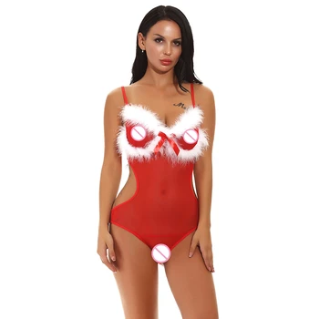 

New Summer Sexy Lingerie Plus Size Women Dress Christmas Underwear Sleepwear Transparent Erotic Lingerie Sexy Babydoll