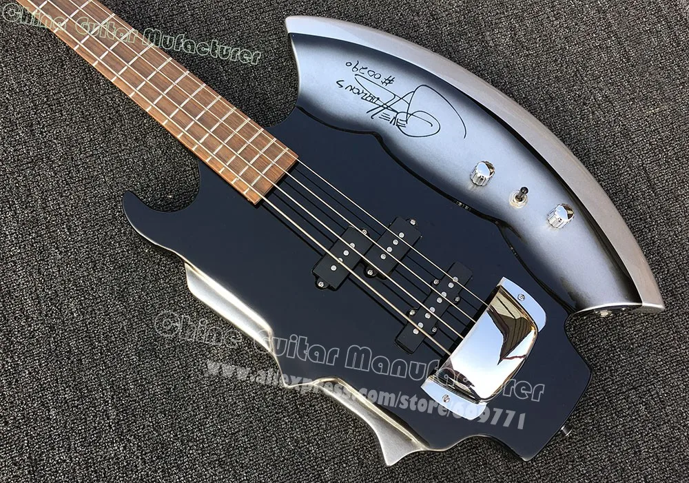 Custom shop Cort GENE SIMMONS AXE signature Guitar 4 струны Electric Bass Guitarra оптовая продажа|Гитара| |