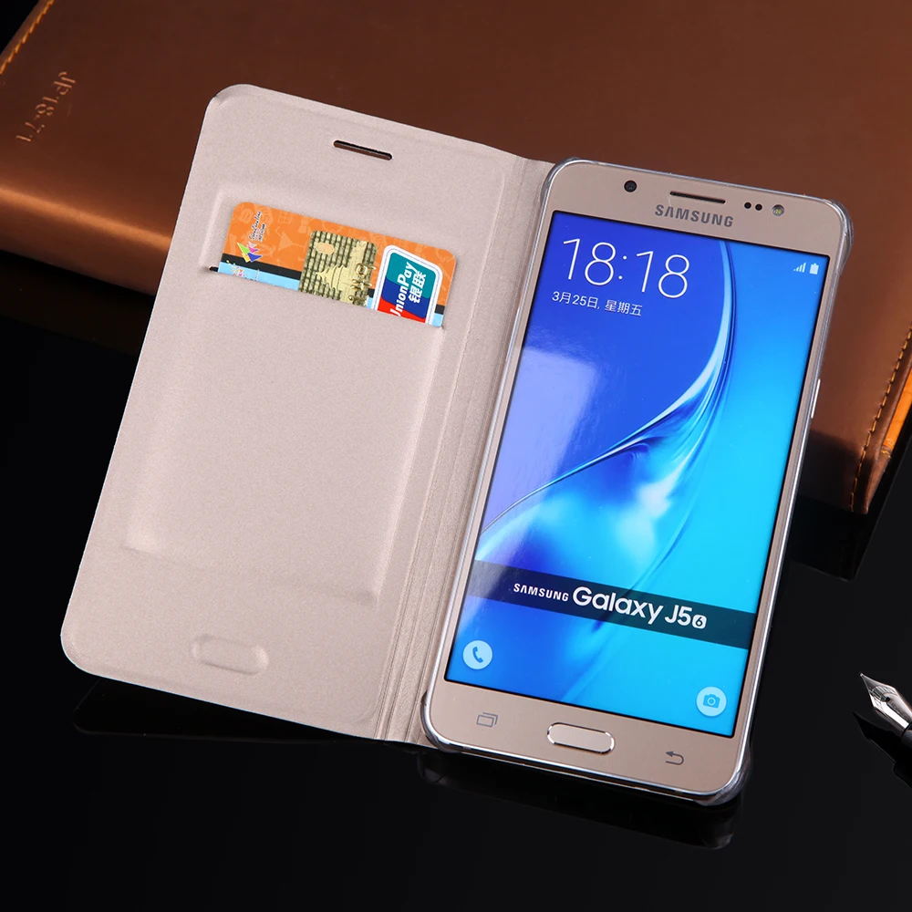 Asuwish Flip Case Leather Cover For Samsung Galaxy J5 2016 J5 2015 J3 J7 Pro 2017 J2 J4 J6 Plus J8 2018 Grand Prime Phone Case 3