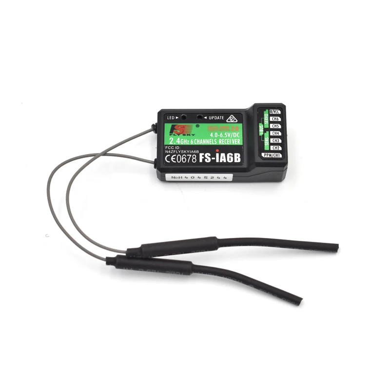 2.4G Flysky FS-iA6B 6CH Receiver PPM Output w// iBus Port Compatible FS-i4//i6//i10