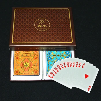 

2Pcs Plastic PVC Waterproof Card Poker Playing Cards Gift Set