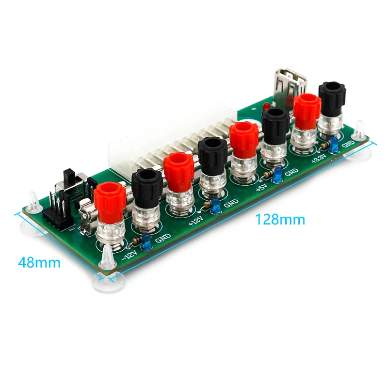 ATX 24Pin 20 أو 24Pin الفوق مجلس الكمبيوتر PC امدادات الطاقة اندلاع وحدة محول USB 5 V ميناء مع التبديل PC اكسسوارات جديد