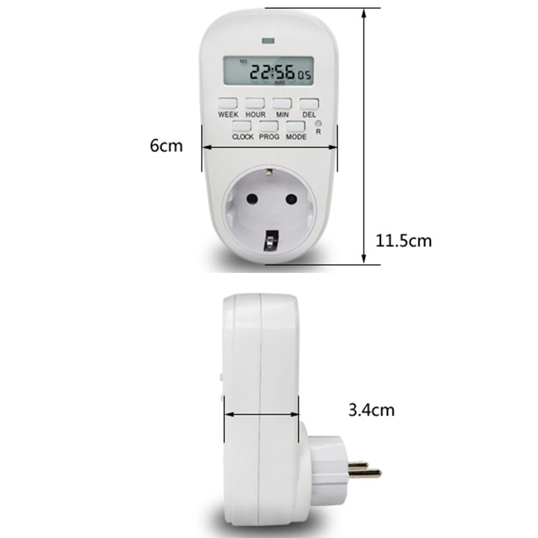 Цифровой таймер, энергосберегающая умная розетка, регулируемая программируемая Настройка часов/время включения/выключения, штепсельная вилка EU/US/UK