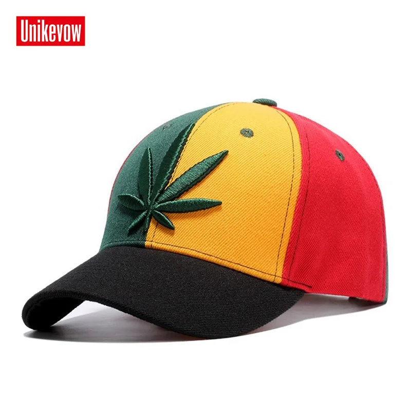 High quality Baseball Cap Unisex Sports leisure hats leaf embroidery sport cap for men and women hip hop hats  