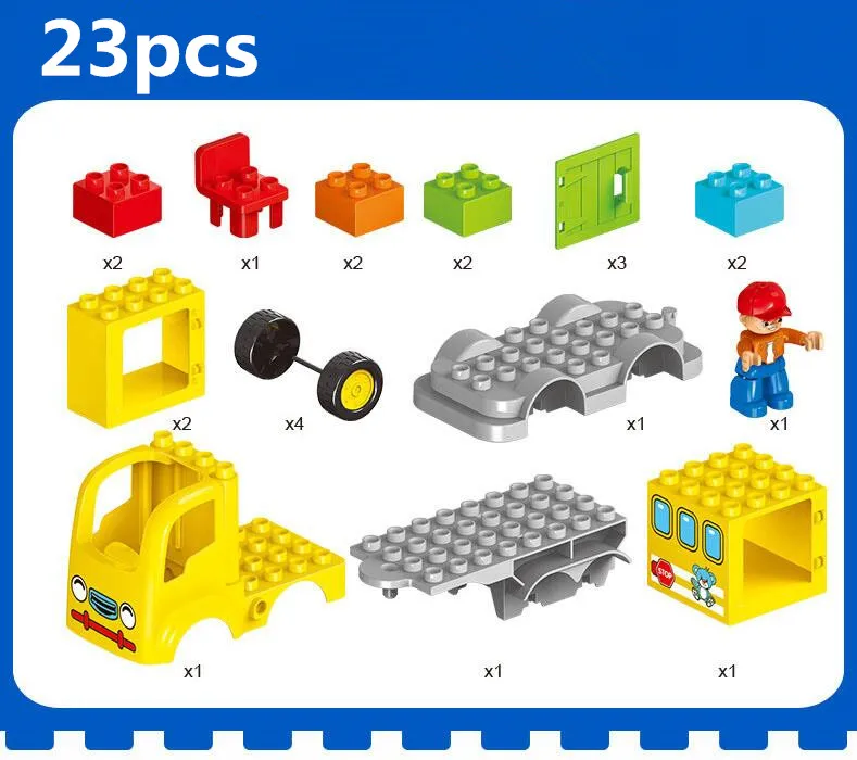 Конструктор Детский развивающий 23 шт. совместим с Duploe 10601|building blocks|big building blocksblock |