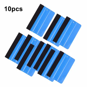 

EHDIS 10pcs Carbon Fiber Soft Felt Squeegee Vinyl Film Car Wrap Application Scraper Window Tints Tools Car Styling Sticker Tools