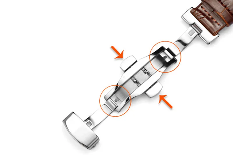 Новая натуральная кожа 16 18 19 20 21 22 24 мм Watche ремешок для часов складная застежка/пряжка+ инструмент