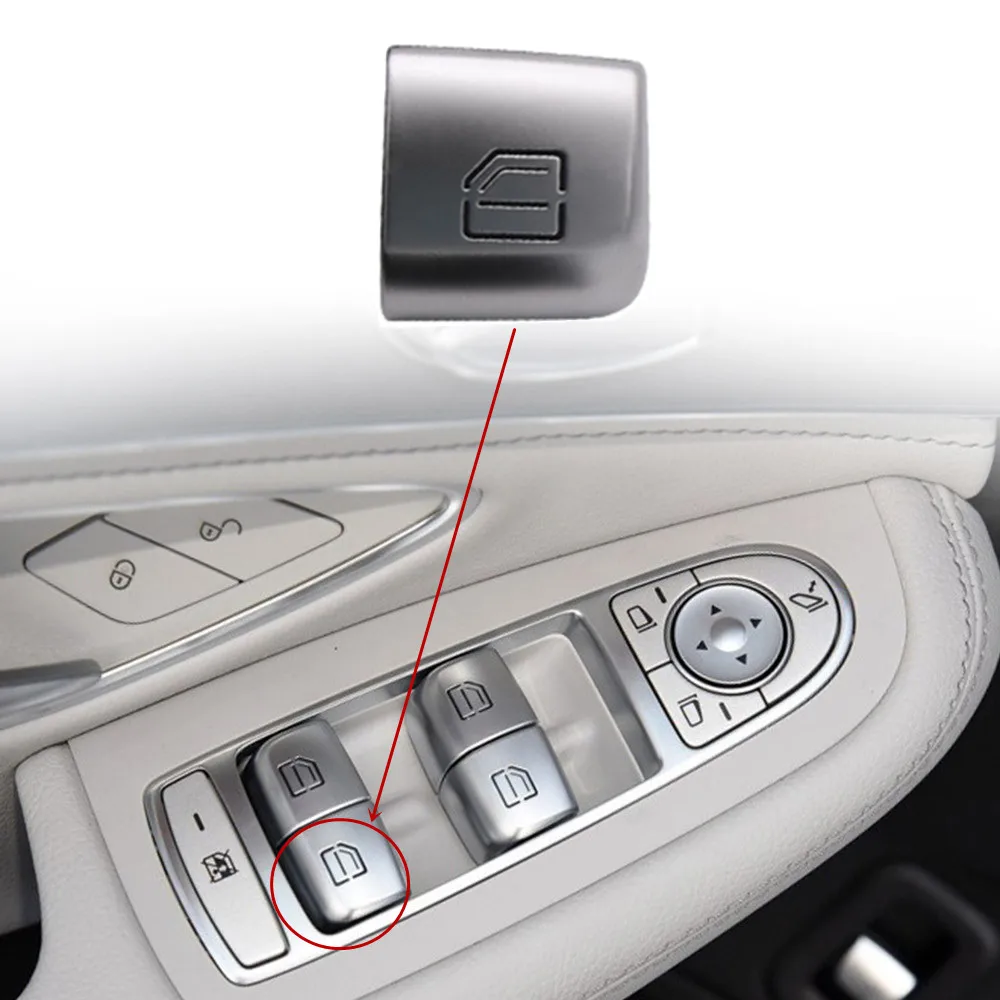Кнопка стеклоподъемника автомобиля переключатель управления багажника багаж задняя дверь для Mercedes-Benz C Класс W205 GLC W253 - Цвет: Зеленый