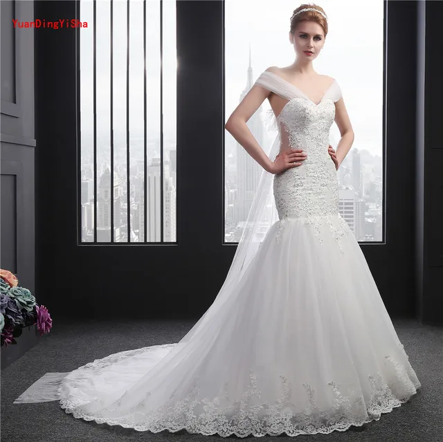 Beading Mermaid Wedding Dresses