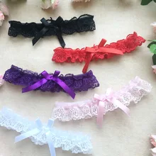 Сексуальное женское кружевное цветочное бантиком с бантом для свадебной вечеринки, нижнее белье для невесты, для косплея, подвязка для ног, пояс на подтяжках