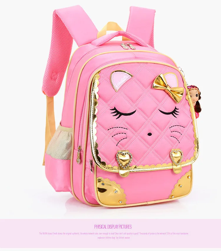 Классные детские школьные сумки для девочек, детский нейлоновый рюкзак, сумка для начальной школы, школьная сумка для девочек, D232