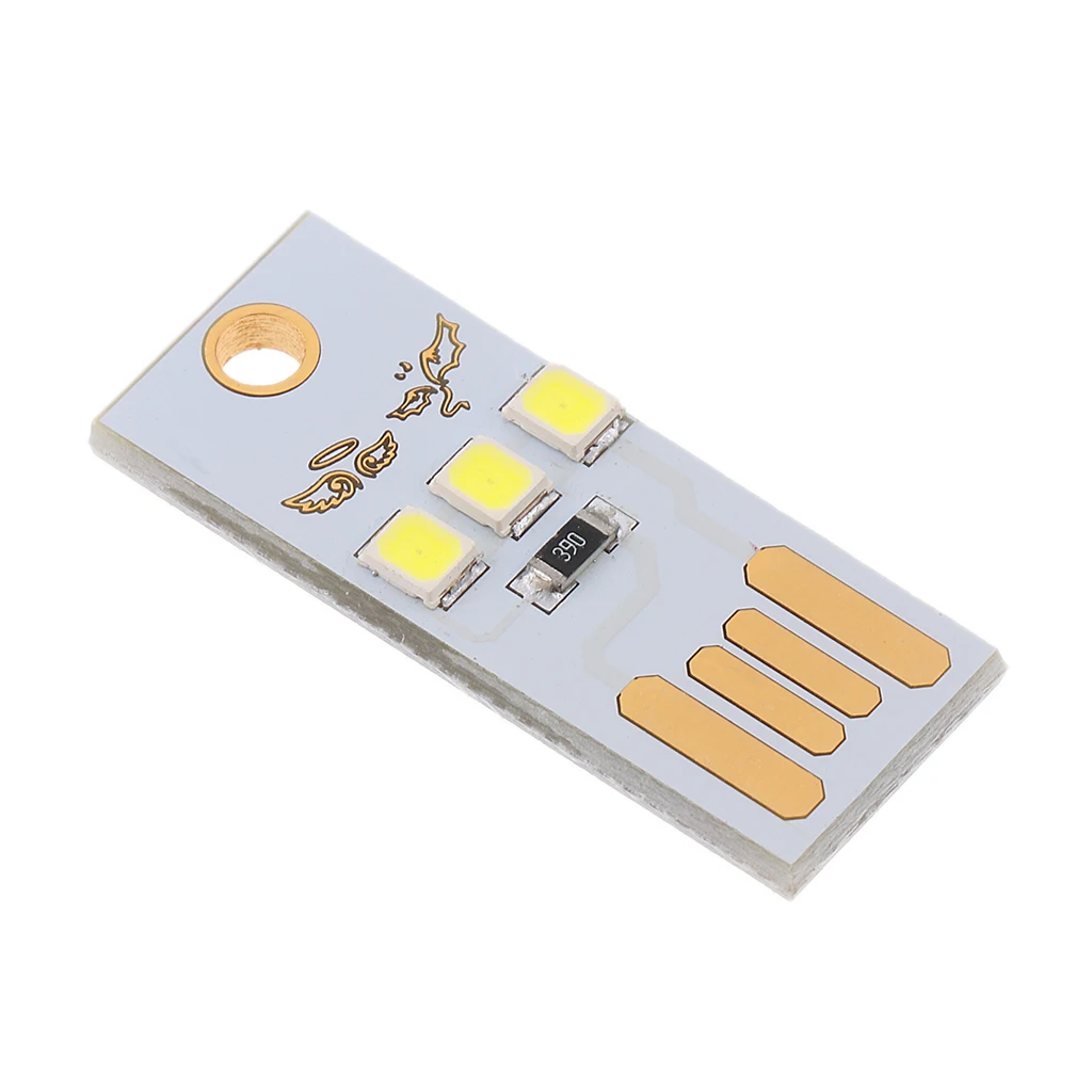 Mini Portable USB LED Light Pocket Card Lamp Mobile Power Camping Laptop
