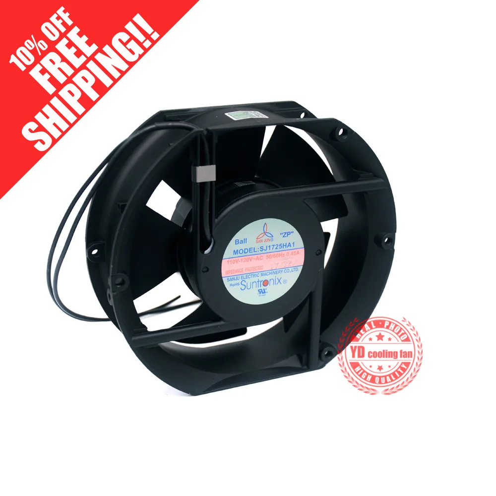 Новинка для san jun suntronix SJ1725HA1 110V-120V 0.45A 17251 шарикоподшипник охлаждающий вентилятор |