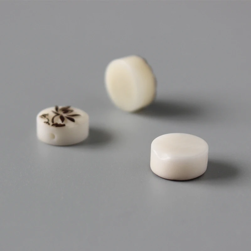 Оптовая продажа китайские традиционные бусины знаки на удачу Tagua Nut Artisan ручной