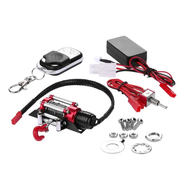 

Metal Steel Wired Automatic Crawler Winch for 1/10 RC4WD D90 RC Crawler Car