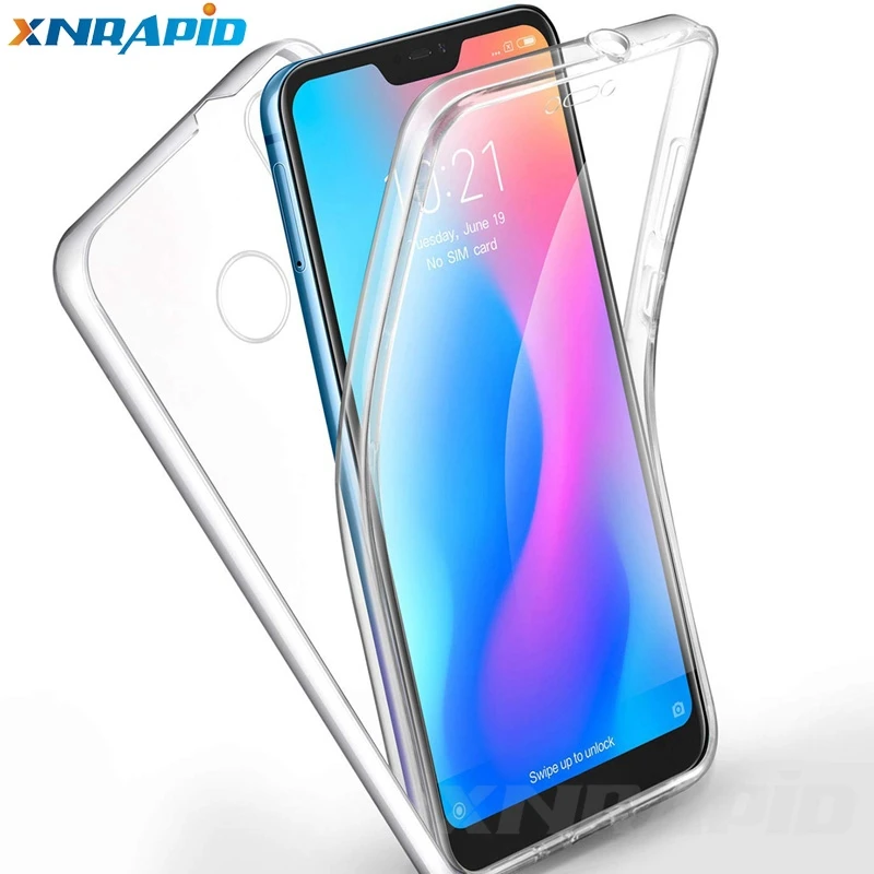 

The 360-degree case for xiaomi Mi A1 A2 Lite 5X 6X 8 SE red Mi 5 + 6A 6 note 7 4X 5 Pro 5A shockproof soft transparent cover