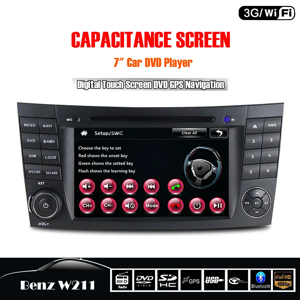 Morovan 2 DIN Car Radios With Navigation for W211 W209 W219 W463 Double