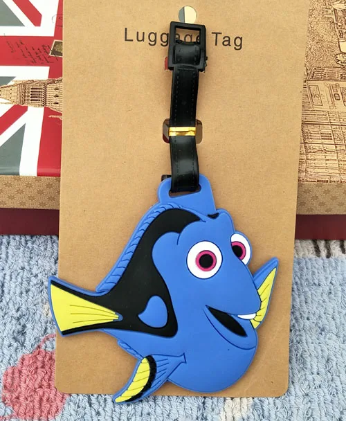 IVYYE Finding Nemo Anime Travel Accessories Luggage Tag Suitcase ID Address Portable Tags Holder Baggage Label New - Цвет: see chart